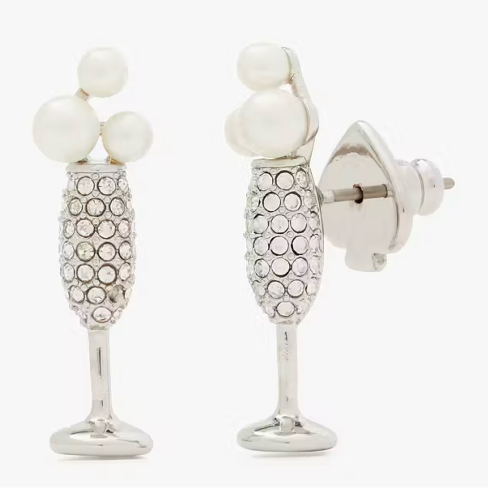 KATE SPADE Cheers To That Champagne Earrings